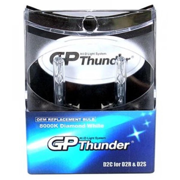 Gp-Thunder Xenon Headlamp Replacement Light Bulbs - Diamond White GP134691